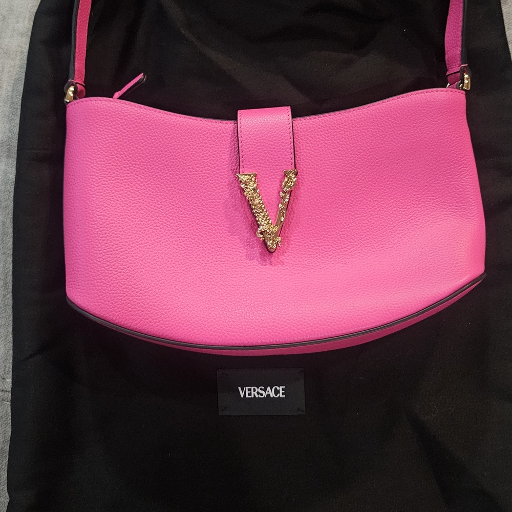 Versace Virtus shoulder bag Hot Pink